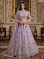 ساري عروس باستيل فاخر