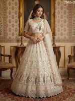 ساري عروس باستيل فاخر