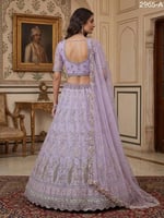 ساري عروس باستيل فاخر