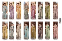 ساري هندي ملكي بـ ١٦ لون فخم