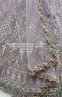 ساري عروس باستيل فاخر