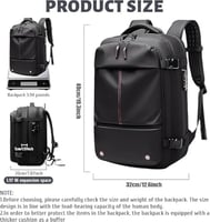 شنطه ظهر ذكيه قابله للانكماش بتفريغ الهواء