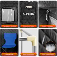 جهاز حمام الساونا الغرفة مع كرسي