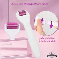 أداة ديرما رولر 6 في 1 للعناية الكاملة بالبشرة أحم...