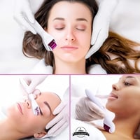 أداة ديرما رولر 6 في 1 للعناية الكاملة بالبشرة أحم...