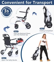 كرسي متحرك عادي خفيف للطائرة