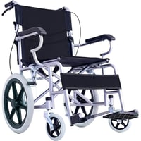 كرسي بعجلات متحرك خفيف الوزن قابل للطي والشحن بالط...