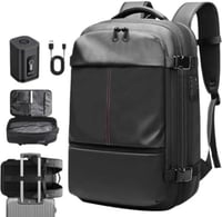 شنطه ظهر ذكيه قابله للانكماش بتفريغ الهواء