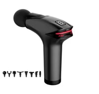 مسدس المساج الذكي - أسود اللون