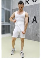 فيست طقم شورت وفانيلة مشد ملابس تنحيف وتشكيل الجسم...