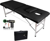 طاولة التدليك المحمولة، سرير تدليل للسبا، مع مسدس...