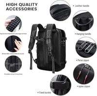 شنطه ظهر ذكيه قابله للانكماش بتفريغ الهواء