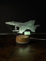 لوحة مضيئة لطائرة F-15 التابعة للقوات الجوية الملك...