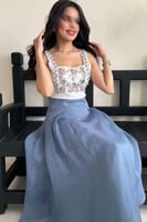 طقم قطعتين ناعم فصوص