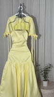 فستان قصير تفته ليموني