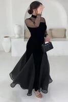 فستان مخمل جازار