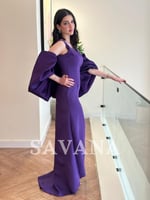 فستان ليلكي