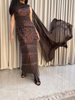 فستان سهرة موكا