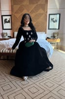 فستان جوخ كم طول اكسسوار