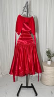 فستان قصير تفته احمر
