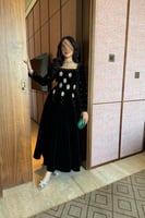 فستان جوخ كم طول اكسسوار