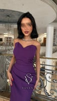 فستان توب بنفسجي