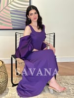 فستان ليلكي