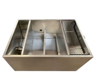 مصيدة زيت ستانلس ستيل مقاس 40*30*25سم للمطاعم والب...