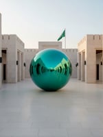 إيجار كرة مرايا لون سماوي بطبقتين (PVC 0.4) مم – 2...