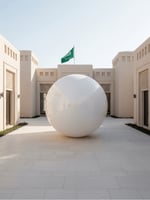 كرة مرايا لون أبيض بطبقتين (PVC 0.4) مم – متعددة ا...