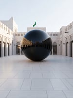 إيجار كرة مرايا لون اسود بطبقتين (PVC 0.4) مم - 1....