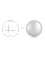 إيجار كرة مرايا بشعار يوم التأسيس لون أبيض بطبقتين...