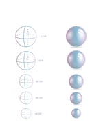 إيجار كرة مرايا لون صدفي بطبقتين (PVC 0.4) مم – 2....