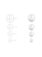 إيجار كرة مرايا لون أبيض بطبقتين (PVC 0.4) مم – 90...