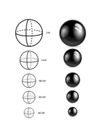 إيجار كرة مرايا لون اسود بطبقتين (PVC 0.4) مم - 1....
