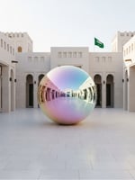 إيجار كرة مرايا لون صدفي بطبقتين (PVC 0.4) مم – 2....