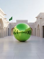 إيجار كرة مرايا لون أخضر بطبقتين (PVC 0.4) مم – 80...