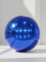 إيجار كرة مرايا لون أزرق بطبقتين (PVC 0.4) مم – 2...