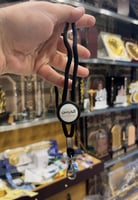 تعليقة حبل لون اسود 25 مل