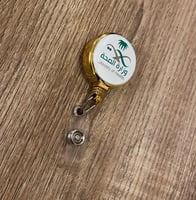 تعليقة بطاقة عمل ذهبي بلاستيك 29 مل