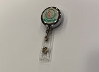 تعليقة دائري فضي بلاستيك 25 مل