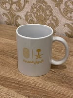 كوب أبيض طباعة حسب الطلب