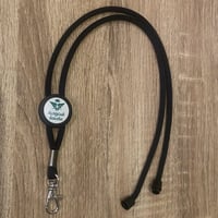 تعليقة حبل لون اسود 25 مل