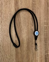 تعليقة حبل لون اسود 25 مل