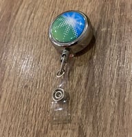 تعليقة دائري فضي معدن 25 مل