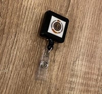 تعليقة بطاقة بلاستيك مربع اسود