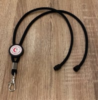 تعليقة حبل لون اسود 25 مل