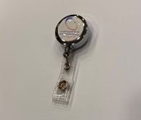 تعليقة دائري فضي بلاستيك 25 مل