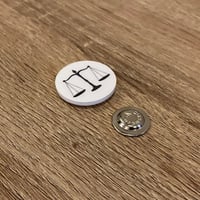 بروش اكرليك دائري مغناطيس قطرها 2،9 سم