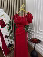 فستان سهره احمر